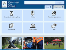 Tablet Screenshot of cambridge.gov.uk