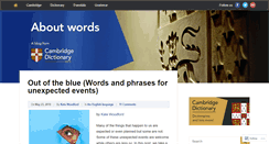 Desktop Screenshot of dictionaryblog.cambridge.org