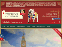Tablet Screenshot of cambridge.com.pl