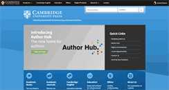 Desktop Screenshot of cambridge.org