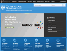 Tablet Screenshot of cambridge.org